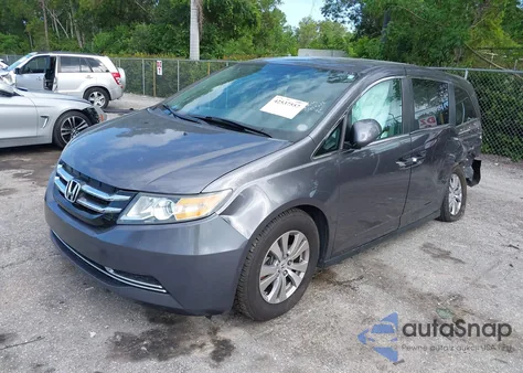 2015 Honda Odyssey Ex-L из США, поврежденный, VIN 5FNRL5H64FB042542